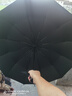 天堂傘雨傘全自動(dòng)一鍵開收純色晴雨兩用傘遮陽防曬男女黑膠防紫外線傘 1#烏木黑-12骨黑膠加大款 曬單實(shí)拍圖