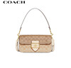 蔻馳（COACH）【品牌直供】女士MORGAN翻蓋單肩手提腋下包卡其色CH506 曬單實(shí)拍圖