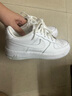 耐克NIKE板鞋女子大童空軍一號(hào) AIR FORCE 1運(yùn)動(dòng)鞋 DH2920-111白38.5 曬單實(shí)拍圖