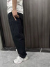 JEEP SPIRIT男士休閑褲2025新款直筒長(cháng)褲春秋季多口袋純棉工裝褲男闊腿褲子男 011藏青 XL 推薦【121-140斤】 曬單實(shí)拍圖