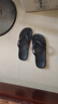 回力四季拖鞋男夏人字拖潮流室外防滑軟底個(gè)性新品男士涼拖時(shí)尚外穿沙灘鞋 黑色 42-43 M碼建議腳 曬單實(shí)拍圖