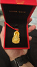 中國黃金（CHINA GOLD）菩薩黃金吊墜足金觀(guān)音男款黑繩紅繩生日禮物送女友老婆教師節禮物 【收藏級】火焰觀(guān)音 約6.2g【紅繩】 曬單實(shí)拍圖