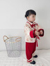 G.DUCKKIDS嬰兒漢服套裝春裝國風(fēng)唐裝抓周宴女寶寶禮服中式過(guò)年分體兩件套裝 紅色 80 （建議寶寶8-10公斤 12-24個(gè) 曬單實(shí)拍圖
