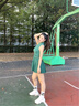 天使季節無(wú)袖網(wǎng)球裙絕美連衣裙女2025新款羽毛球服夏運動(dòng)裙子套裝 琉璃綠 （新色 送打底褲） M 曬單實(shí)拍圖