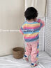 G.DUCKKIDS小黃鴨童裝女童休閑套裝2025新款春秋款純棉洋氣兒童時(shí)髦小女孩運 粉紅色 90 cm 曬單實(shí)拍圖