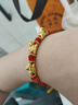 中國黃金（CHINA GOLD）叁福馬黃金手鏈女足金生肖紅繩手串馬年本命年禮物送女友老婆 足金三福馬手串 曬單實(shí)拍圖