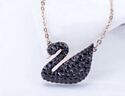 施華洛世奇（SWAROVSKI）【經(jīng)典爆款】SWAN 大號黑天鵝項鏈女送女友生日禮物女 曬單實(shí)拍圖