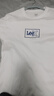 Lee25新品經(jīng)典日常字母Logo印花摩登中性男女同款短袖T恤休閑潮流 白色2 M 曬單實(shí)拍圖