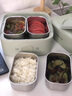 小熊（Bear）電熱飯盒 加熱飯盒 保溫飯盒可加熱 雙層四膽辦公室蒸煮熱飯神器可預(yù)約上班族加熱便當(dāng)盒DFH-G16W7 曬單實(shí)拍圖