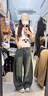 UR2025秋季新款女裝時尚休閑經(jīng)典彎刀牛仔長褲UWM850184 靛藍 27 曬單實拍圖