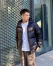 雪中飛2025冬新款連帽羽絨服男士百搭氣質(zhì)休閑泡芙時(shí)尚保暖冬裝 黑色|8056 L 175/92A 曬單實(shí)拍圖