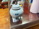 正揚茶葉罐陶瓷大號密封罐空罐家用茶葉防潮儲存罐茶葉盒存茶罐收納罐 500克 手繪（將軍罐）—節節高升 曬單實(shí)拍圖