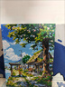 數字油畫(huà)diy數字填色宮崎駿手工山水裝飾大尺寸油彩唯美生日禮物 宮崎駿夏天40*50 曬單實(shí)拍圖