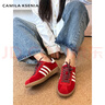 CAMILA KSENIA德訓鞋子女士冬季2025新款時(shí)尚氣質(zhì)板鞋百搭跑步鞋品牌休閑運動(dòng)鞋 紅色 38 曬單實(shí)拍圖