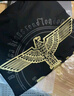 BOY LONDON【時(shí)光輪環(huán)】短袖男女同款秋季老鷹光環(huán)黑色T恤N01902 黑色 L 曬單實(shí)拍圖