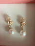 小米星山茶花大珍珠耳飾2025新款感耳墜無(wú)耳洞蚊香盤(pán)耳夾耳環(huán)女 銀針耳釘 曬單實(shí)拍圖