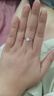 DR.KU一克拉莫桑鉆戒925銀六爪鉆石戒指求婚結婚七夕情人節送女友禮物 50分鉆戒（送證書(shū)禮盒） 20號 曬單實(shí)拍圖