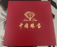 中國(guó)珠寶七夕情人節(jié)禮物銀手鐲女銀飾999足銀鐲子送媽媽丈母娘 曬單實(shí)拍圖