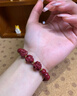 蛇年本命年屬蛇的吉祥佩戴物手鏈女朱砂三合豬虎龍猴護身符手串男 【生肖猴珠徑約8mm】宮廷御用級朱砂 曬單實(shí)拍圖