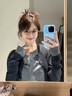 鹿依檸休閑褲女裝套裝2025秋冬新款韓版時(shí)尚百搭休閑慵懶風(fēng)顯瘦闊腿褲子 黑灰毛衣+灰色褲子 M 曬單實(shí)拍圖