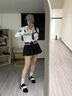 STELLA WEISZ雙顏色系帶德訓鞋復古風(fēng)2025秋季通勤女百搭顯瘦戶(hù)外運動(dòng)阿甘鞋黑色36 (230mm) 曬單實(shí)拍圖