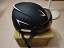 AXK電動(dòng)車頭盔3c認(rèn)證男女士夏季摩托車半盔騎行電瓶車頭盔四季通用 3C認(rèn)證-啞黑【短茶鏡】 曬單實(shí)拍圖