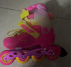 動(dòng)感（ACTION）A68溜冰鞋兒童平花鞋輪滑鞋男女童4碼可調花式鞋旱冰鞋直排輪初學(xué) A68流星粉色【套裝1】【鞋+912頭盔+夜光護具+包】 M 適合【32-35】碼 曬單實(shí)拍圖