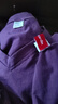皮爾卡丹（pierre cardin）純棉時(shí)尚V領(lǐng)短袖t恤女夏季百搭寬松大號遮肚顯瘦減齡休閑中袖上衣 紫色 3XL 曬單實(shí)拍圖