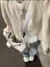LPOX外套女2025年新款初秋燈芯絨拼接棒球服外套女春秋百搭款外套女 米白色 高品質(zhì)【雙層有里布】 M 90-108斤 曬單實(shí)拍圖