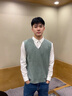 POUM男裝2025新款假兩件針織衫春秋季襯衫男休閑襯衣情侶長袖外套 LYZXF-M011綠色 XL 【建議120-140斤】 曬單實(shí)拍圖