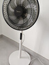 美的（Midea）電風(fēng)扇家用遠距送風(fēng)遙控智能落地扇七葉智能感溫立式電扇宿舍臥室搖頭 40CM大網(wǎng)罩黑白色35bjd 曬單實(shí)拍圖