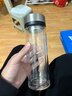 富光雙層玻璃杯 茶水分離泡茶杯 高硼硅水杯子辦公車(chē)載男女士京東限定 曬單實(shí)拍圖