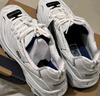 斯凱奇（Skechers）女鞋小白熊女士休閑鞋子厚底增高百搭運(yùn)動(dòng)軟底老爹鞋女99999863 白色/海軍藍(lán)色/WNV1 38 曬單實(shí)拍圖