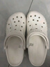 卡駱馳（CROCS）洞洞鞋貝雅男鞋女鞋輕便耐磨一腳蹬拖鞋休閑鞋|10126 白-100 37 /38(230mm) 曬單實(shí)拍圖