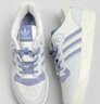 adidas RIVALRY LOW復古低幫休閑籃球運動板鞋男女阿迪達斯三葉草   粉白/銀灰紫羅蘭/符點灰   37 曬單實拍圖