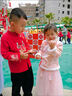 G.DUCKKIDS兒童漢服男童唐裝中國風(fēng)童裝寶寶周歲古風(fēng)套裝棉麻長(cháng)袖春秋中國風(fēng) 紅色 三花紅套裝 100 身高85-100厘米 體重23-32 曬單實(shí)拍圖