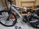 EG7山地自行車(chē)成人學(xué)生變速越野單車(chē)雙減震賽車(chē)26寸青少年男女 輻條【加厚車(chē)輪-加厚車(chē)架】黑白 26寸24速【適合：160-180CM】 曬單實(shí)拍圖