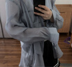 moussy&sly夏季新品慵懶松弛感萊賽爾輕薄長(zhǎng)袖襯衫女030ISY30-2611 淺藍(lán)色111 均碼 曬單實(shí)拍圖