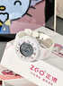 正港三麗鷗兒童手表只看時(shí)間初中小學(xué)生防水電子手表初中女孩開(kāi)學(xué)禮物 【正版卡通款】凱蒂貓-白色B款X 曬單實(shí)拍圖