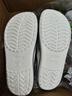 卡駱馳（CROCS）貝雅卡駱班運動(dòng)拖鞋男鞋女鞋居家?jiàn)A腳平底人字拖鞋|205393 白/深藍-126 41 /42(260mm) 曬單實(shí)拍圖