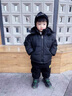 G.duck男童冬裝棉衣2025新款中大童兒童冬季羽絨棉服男孩加厚棉襖外套潮 黑色 160 尺碼13~14歲【150-160cm】 曬單實(shí)拍圖