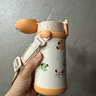 膳魔師（THERMOS）兒童吸管保溫杯小黃鴨帶杯繩316L不銹鋼學(xué)生杯抑菌幼兒園上學(xué)TCKB 曬單實(shí)拍圖