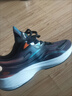 貴人鳥(niǎo)男鞋跑鞋冬季新款皮面防水減震軟底舒適時(shí)尚跑步鞋輕便防滑運動(dòng)鞋 黑/湖藍/桔 42 曬單實(shí)拍圖