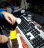 TAFN拔軸器拔鍵器二合一鍵盤(pán)清理工具鍵帽取帽器更換軸體工具熱插拔換軸工具鍵盤(pán)軸體四爪拆卸工具神器 二合一升級(jí)版四爪拔軸器拔鍵器（半透紅） 曬單實(shí)拍圖