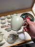 唐帕（TANGPA）高端冰種蓋碗功夫茶具套裝家用白瓷簡約輕奢辦公室茶器禮盒裝 10頭 魚躍龍門茶具套裝 曬單實(shí)拍圖