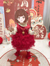 G.DUCKKIDS小黃鴨周歲禮服女寶寶連衣裙嬰兒衣服公主蓬蓬蛋糕裙兒童生日裙子 單件裙子 80 尺碼6-12月【75-85cm】 曬單實(shí)拍圖