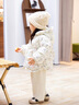 巴拉巴拉balaOne童裝寶寶羽絨服女童2025新款厚外套保暖上衣冬季 白色調碎花00311-白鴨絨 100 充絨量77g 曬單實(shí)拍圖