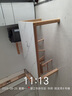 源氏木語實木巖板餐桌戶型餐廳飯桌北歐簡約原木風桌1.6m魚肚白 曬單實拍圖