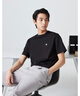 杰克·瓊斯（JACK&JONES）25年男裝T恤男夏季T恤舒適男士短袖涼感多色上衣純色水洗不易走形 黑色E40 L 180 曬單實(shí)拍圖