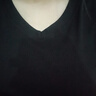 真即純欲黑色V領(lǐng)正肩短袖t恤女夏季2025新款韓版基礎(chǔ)修身顯瘦百搭上衣 黑色 2XL (135-150斤) 曬單實(shí)拍圖